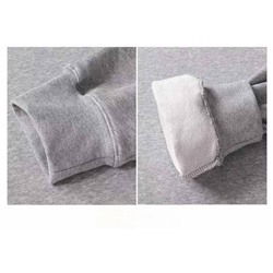 Толстовка 2х нитка капюшон U63 светло-серый