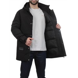 8895 BLACK Куртка мужская зимняя облегченная (130 гр. холлофайбер)