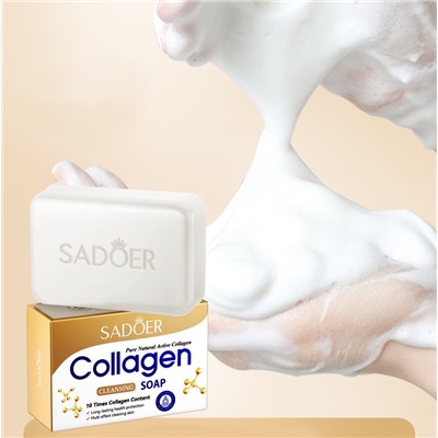 Мыло для лица и тела с Коллагеном Sadoer, 100 гр.
