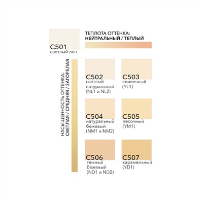 Основа матовая компактн. С505 (песочный)
