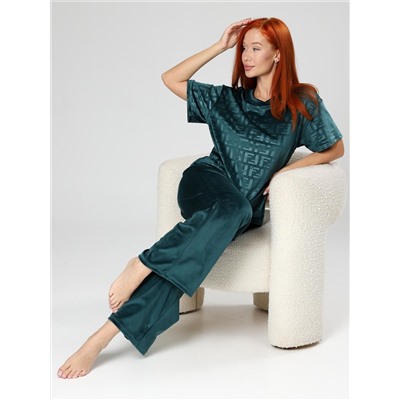 Элнора-Жаккард - костюм изумруд