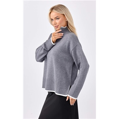 Джемпер FW-3519 grey melange