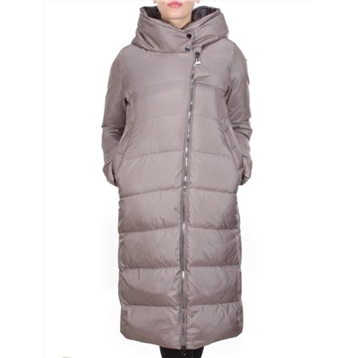2118 LIGHT GRAY Пальто зимнее женское MELISACITI (200 гр. холлофайбера)