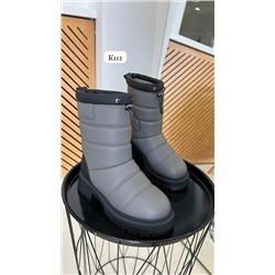 Stylele K-112K-МП/Z Полусапожки женские сер иск кожа, подклад нат шерсть