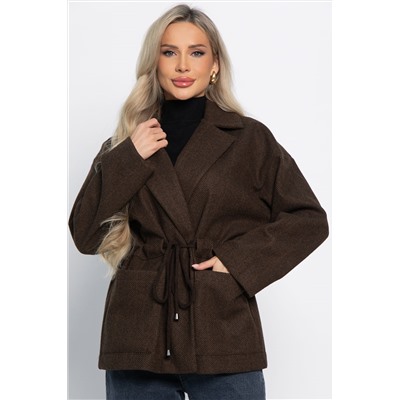 Пальто-пиджак (шоколад) Б15088-7М