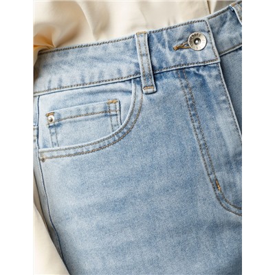 Джинсы mom-fit из эластичного денима