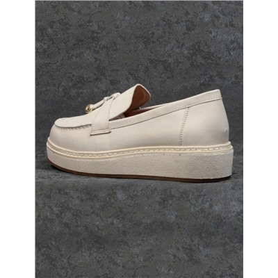 03-5061-3 BEIGE Лоферы женские (натуральная кожа)