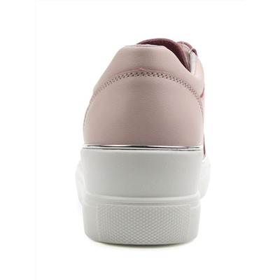 03-YD270-3 PINK Полуботинки спортивные женские (натуральная кожа)