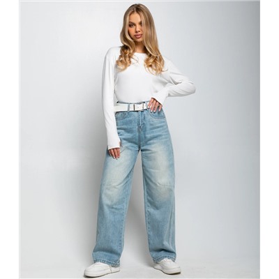 Джинсы #КТ5038 (1), голубой