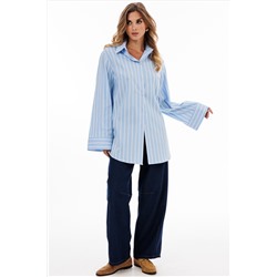 Блуза EOLA 2917 голубой_полоска