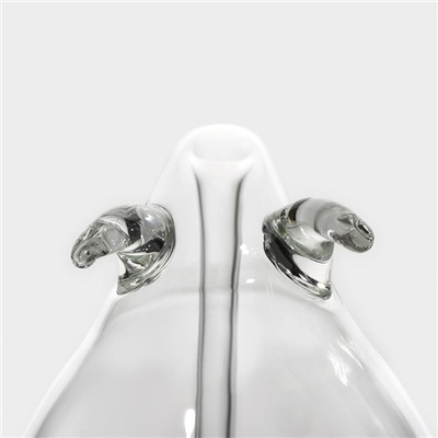 Бокал для вина Magistro «Пантера», 300 мл, 10.5×8.5×12.5 см, стекло, с трубочкой, прозрачный