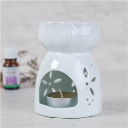 Аромалампа белая 10 см / XL-0008 /уп 60/