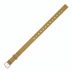 Ошейник брезентовый безразмерный однослойный, 72×3.5 см, песочный