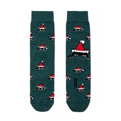DIWARI Новогодние носки с пушистой нитью «Xmas cat»