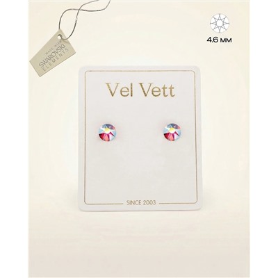 Серьги-гвоздики с кристаллами