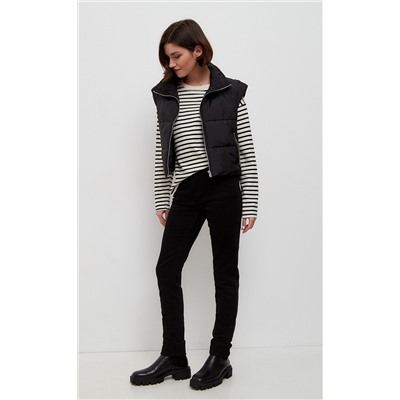 Джинсы утепленные женские Slim Fit F122-0140W black