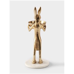 Конфетница «Заяц угощает», 20×25×47 см, алюминий