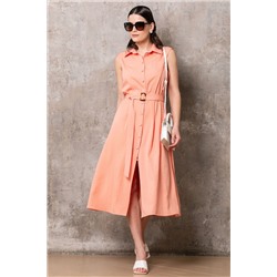 Платье с карманами без рукавов