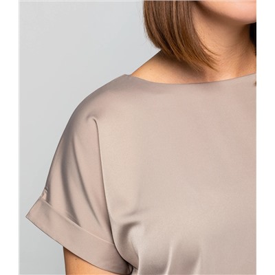 Блуза #ОКТ035001-1, тёмно-бежевый