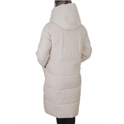 8836 LT. BEIGE Пальто зимнее женское (150 гр. холлофайбер)