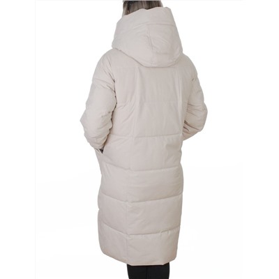 8836 LT. BEIGE Пальто зимнее женское (150 гр. холлофайбер)