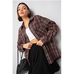 Рубашка женская в клетку Happyfox