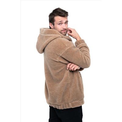 Толстовка женская из верблюжьей шерсти оверсайз HOT TREND (с капюшоном, цвет Camel) цвет КОРИЧНЕВЫЙ