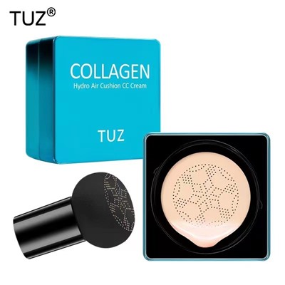 Увлажняющий коллагеновый кушон со спонжем в комплекте TUZ Collagen, 15 гр. ТОН 02 Натуральный