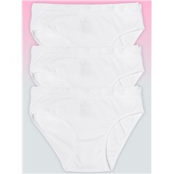 5220-01 Трусы для девочек с кружевом белые (BAYKAR)