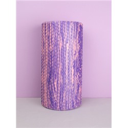 Ролик массажный спортивный Woohooo СELL 30x15/ фиолетово-розовый /уп10