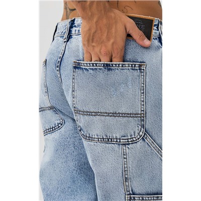 Джинсы муж. F611-0127 l.blue