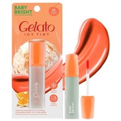 Тинт для губ Baby Bright Gelato Icy Tint оттенок 08 Мандариновый Крамбл 3 гр