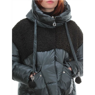 Y21636 DK. GREEN Пальто женское зимнее MEIYEE (200 гр. холлофайбера)