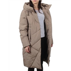 8825 DK. BEIGE Пальто зимнее женское (200 гр. холлофайбер)