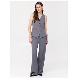 Жилет тёмно-серый в полоску