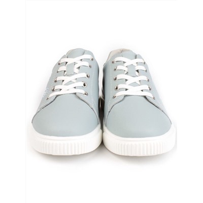05-PDD165-5 GRAY/BLUE Кроссовки женские (натуральная кожа)
