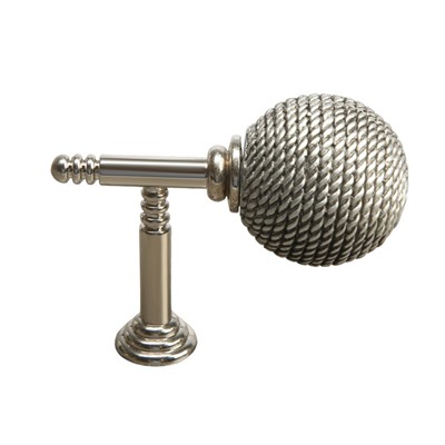 Держатель для штор CAPPIO KS100, однорожковый, цвет хром, 2 шт.