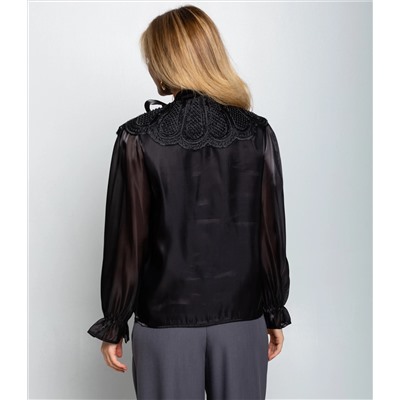 Блуза #КТ971, чёрный