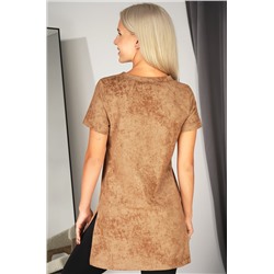 Женская удлиненная футболка с разрезами Happyfox