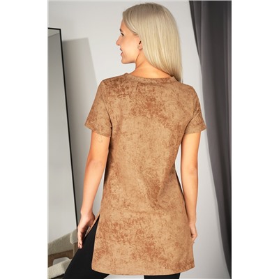 Женская удлиненная футболка с разрезами Happyfox