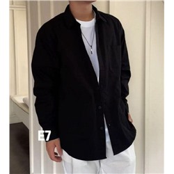 06601 Рубашка мужская черный