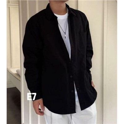 06601 Рубашка мужская черный