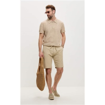 Шорты лен F511-0960-1Rus d.beige