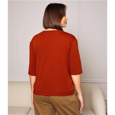Футболка #КТ0467-55, терракотовый
