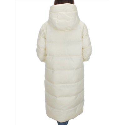 H-2202 WHITE Пальто зимнее женское (200 гр .холлофайбер)
