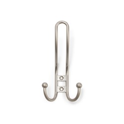 Крючок мебельный ТУНДРА TKT002 LIGHT, трехрожковый, матовый никель