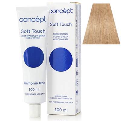 CONCEPT Soft Touc Крем-краска для волос без аммиака 10.31 ультра св золотисто-пепельный 100 мл