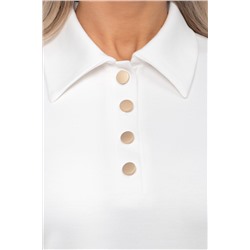 Блуза трикотажная белого цвета Вербена №4