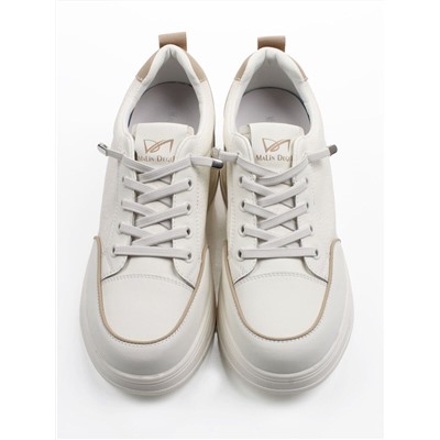 03-A331-5 WHITE Полуботинки спортивные женские (натуральная кожа)