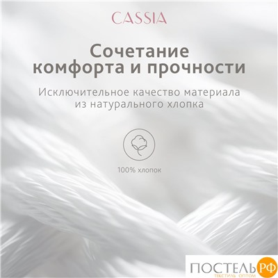 CASSIA АЙЛА Простыня на резинке 180х200+30, 1 пр., хл./сатин розовый